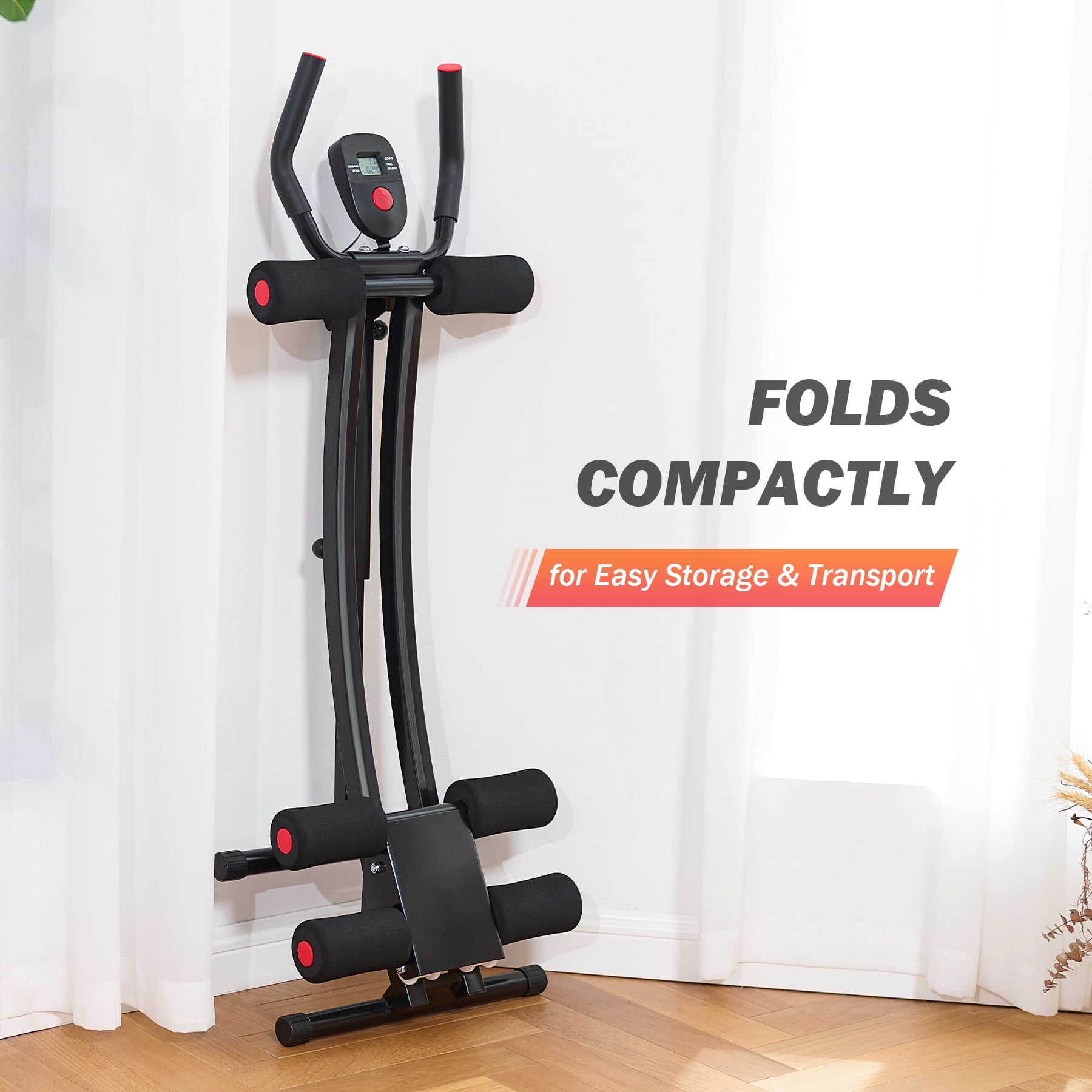 【新品】AB crusher Amazon.com: AB Workout Equipment, Foldable Coaster Abdominal
