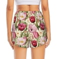 thumbnail image 4 of Goofa Tulips Flowers Printed Women 2 in 1 Running Shorts,Quick Dry Athletic Workout Shorts,High Waisted Athletic Shorts with Liner Pockets-, 4 of 9