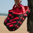 thumbnail image 5 of Men's Garden Clogs Slip-On Sandals Breathable Beach Water Shoes Lightweight Sport Sandal Waterproof Flip Flop Kitchen Hospitcal Beach Yard Pool Shower Slides Summer Mules Walking Slippers Red 45, 5 of 7