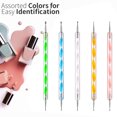 thumbnail image 3 of Juego de 5 uds de bolígrafos para punteo de uñas, pintura para esmalte de uñas, manicura, conjunto de herramientas para manicura, taladro de punto de Arte de uñas de doble punta, 3 of 5