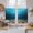 Blue, variant on Dark Green Ocean Waves Kitchen Curtains 63 Inch Length, Summer Beach Coastal Abstract Tiers Curtains for Living Room Berdoom Bathroom, Light Filtering Drapes Window Treatment 2 Panels 42"Wx63"L