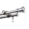 thumbnail image 3 of 5/8" Dia Adjustable 48"-84" double curtain rod with Myrtle Finials - Satin Nickel,(5712-485D), 3 of 3