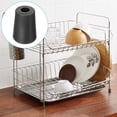 thumbnail image 6 of REGALWOVEN Kitchen Sink Rack Feet, Rubber Rack Bottom Protective Replacement Feet Wire Bumpers Black, 6 of 7