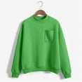 thumbnail image 2 of NMMUED Oversized Shirts for Women, Plain Sweatshirt Women, Oversized Crewneck Sweatshirt Women, Cute Sweatshirts, Oversized Sweatshirt for Women, Green M, 2 of 4
