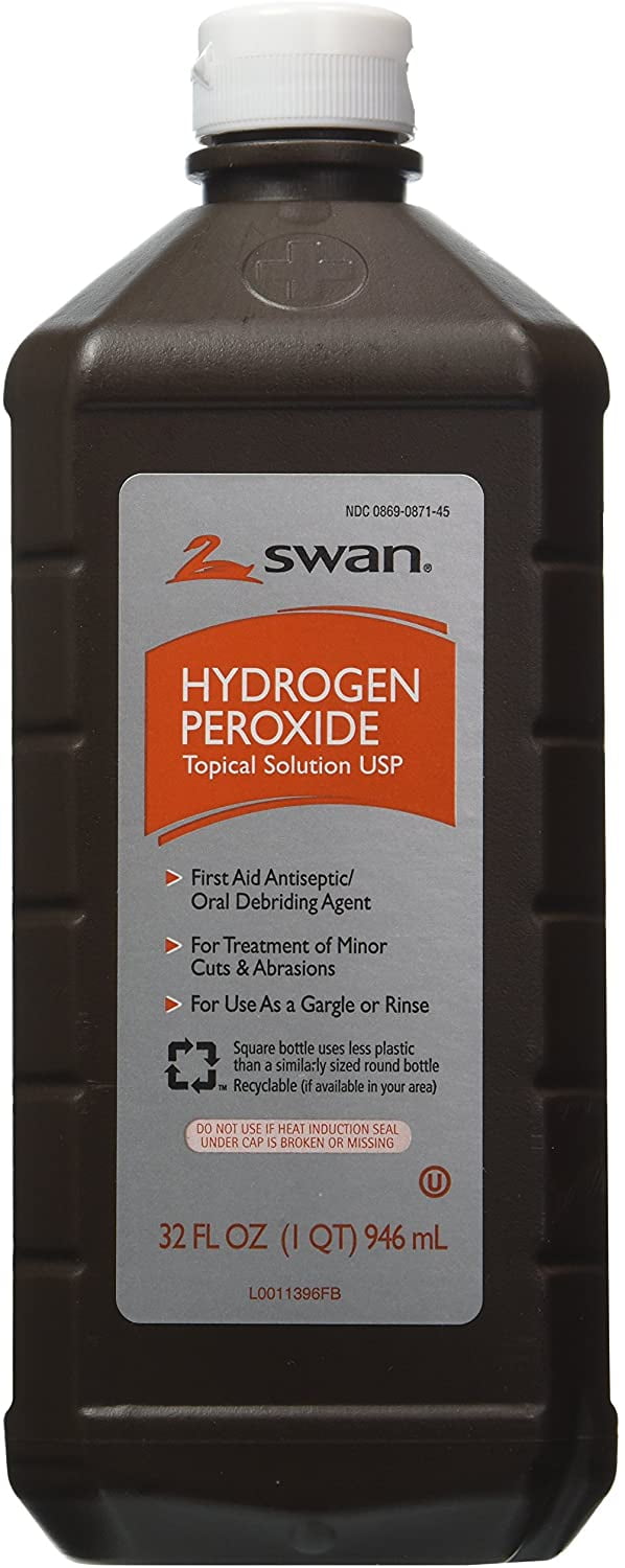 Swan Hydrogen Peroxide Topical 32 Ounces Pack of 2