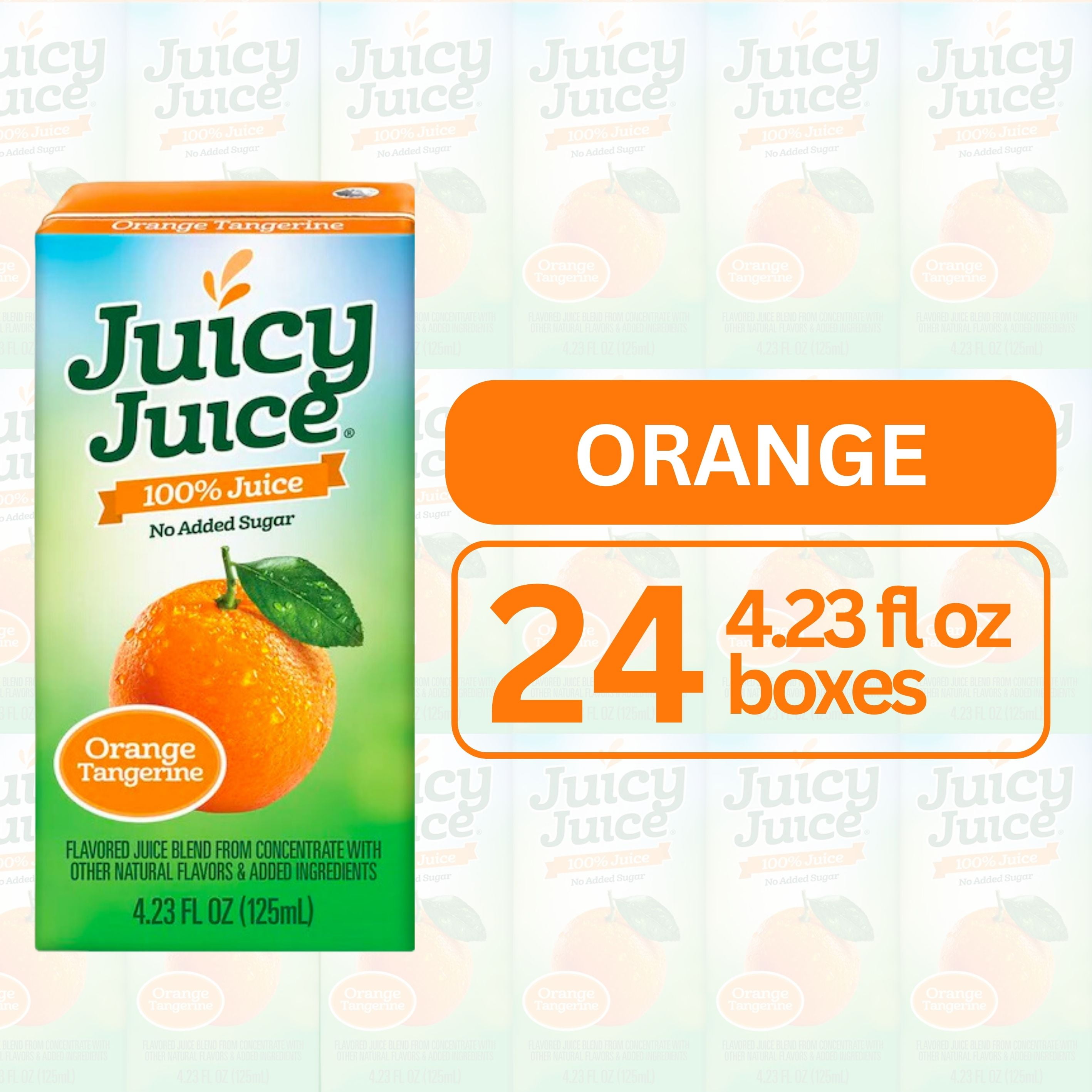 Juicy Juice Orange Juice Boxes, 4.23 oz (6 Boxes, 4ct. Packs