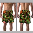 thumbnail image 3 of luoweisi Men's Beach Shorts Quick Dry Swim Trunks with Mesh Lining Christmas Candy XL, 3 of 5