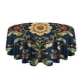 thumbnail image 5 of Pioneer Flower Round Tablecloth 60" X 60",Wrinkle Wipeable Table Cloth for Kitchen Dining Room Picnic Patio Party, 5 of 6