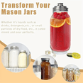thumbnail image 2 of 2Pc Wide Mouth Mason Jar Stainless Steel Pour Spout Lid,Reusable Mason Jar Lids for Wide Mouth Mason Jars,Without Handle, 2 of 6