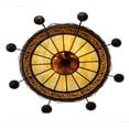 thumbnail image 5 of Meyda Tiffany 114129 47" W Stanley 8 Arm Semi-Flushmount Ceiling Fixture - Cafe Noir, 5 of 5