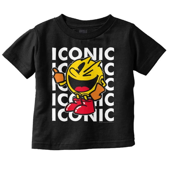 PACMAN Iconic Video Arcade Game Toddler Boy Girl T Shirt Infant Toddler Brisco Brands 6M
