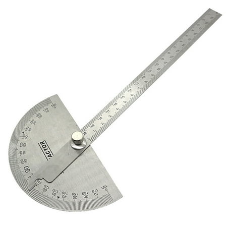

Multifunctional Stainless Steel 180 Degree Protractor Angle Finder with Arm Measurement Measuring Folding Ruler Angle Engineer Pr