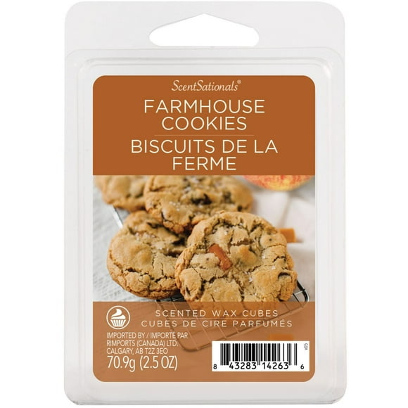 Cubes de cire parfumée ScentSationals - Biscuits de la ferme 2,5 fois (70,9 g)