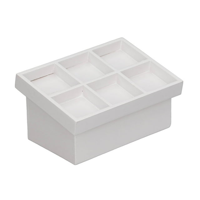 Modelo De Estante Para Frutas Y Verduras, Pequeño Y Portátil Hermoso Abedul Mini Soporte Para Frutas Y Verduras Para Casa De Muñecas 1/12 ANGGREK Blanco