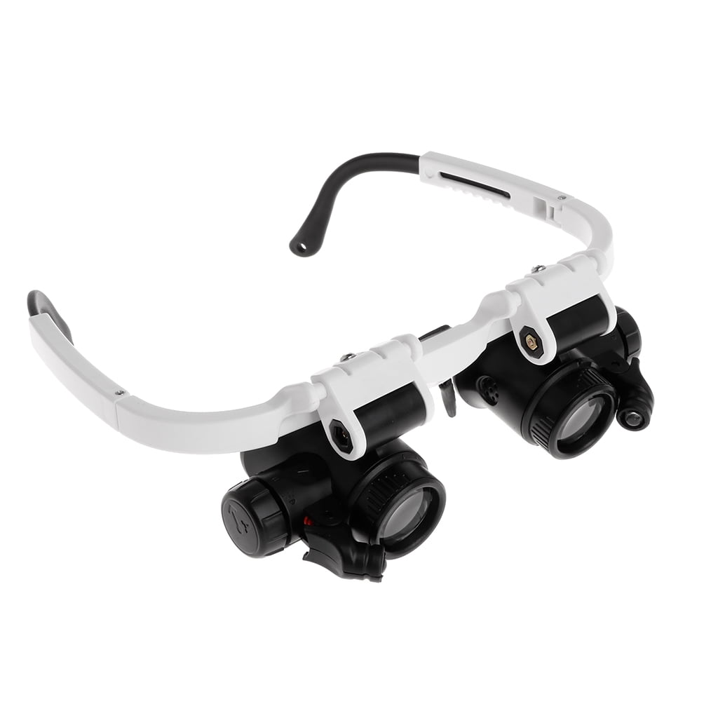 Adjustable Headband Magnifying Glass with Led Light 8X 23X Magnifier ...