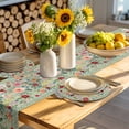 thumbnail image 4 of Sage Green Floral Round 15 Inch Placemats Set of 4, Spring Flowers Leaves Farmhouse HeatResistant Non Slip Place Mats for Dining Table, Wipeable Braided Kitchen Table Mats for Housewarming, 4 of 9