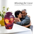 thumbnail image 7 of Sparrow Funeral Cremation Urns For Ashes Women And Man, 1 Large & Small Keepsake Urn For Human Ashes For Mom Set 4, Moon Urns For Adults Humans, Purple Urn For Male And Female, 10&3 Inch, 7 of 7