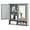 Grey, variant on LDAILY Bathroom Wall Cabinet, Over The Toilet Storage Cabinet with Adjustable Shelf and Vanity Mirrored Doors, Medicine Cabinet Mirror, Bathroom Organizers and Storage for Kitchen, Office (Brown)