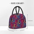 thumbnail image 2 of Rateoe Colorful Snake Pattern Lunch Bag Women, Lunch Box, Lunch Bag, Small Leakproof Lunch Tote Large Capacity Reusable Insulated Cooler Lunch Container, 2 of 6
