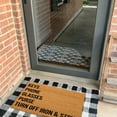 thumbnail image 4 of Velvet Printed Carpet for Front Door Entrance Absorbent Bathroom Mat with English Design Overlay, 4 of 6