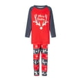 thumbnail image 2 of Meihuid Matching Family Christmas Pajamas Holiday Sleepwear Set Long Sleeve Pullover and Printed Pants S-XXL, 2 of 9