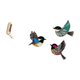 thumbnail image 5 of Organizador De Pared Plegable Con Ganchos Para Ropa Y Toallas, Decorado Con Un Pájaro De Madera, Y Perchero Para Baño, Armario, Estudio, Habitación O Jardín De Estilo Rústico., 5 of 8