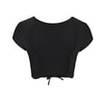 thumbnail image 5 of LYXSSBYX Blouses for Women Short Sleeve Fashion Women Short Sleeve Comfortable Breathable Round-Neck Blouses Shirt Tops, 5 of 8