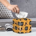 thumbnail image 6 of Lsque German Shepherd Woof Printed Tissue Box Cover Holder, Facial Paper Organizer Dispenser,Square with Bottom Belt, PVC Leather Decorative Organizer, 6 of 8