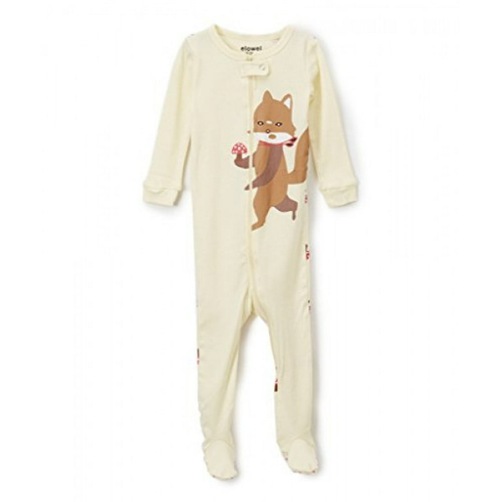 Elowel Pajamas Elowel Baby Girls footed "Fox" pajama sleeper 100 cotton 1218 Months