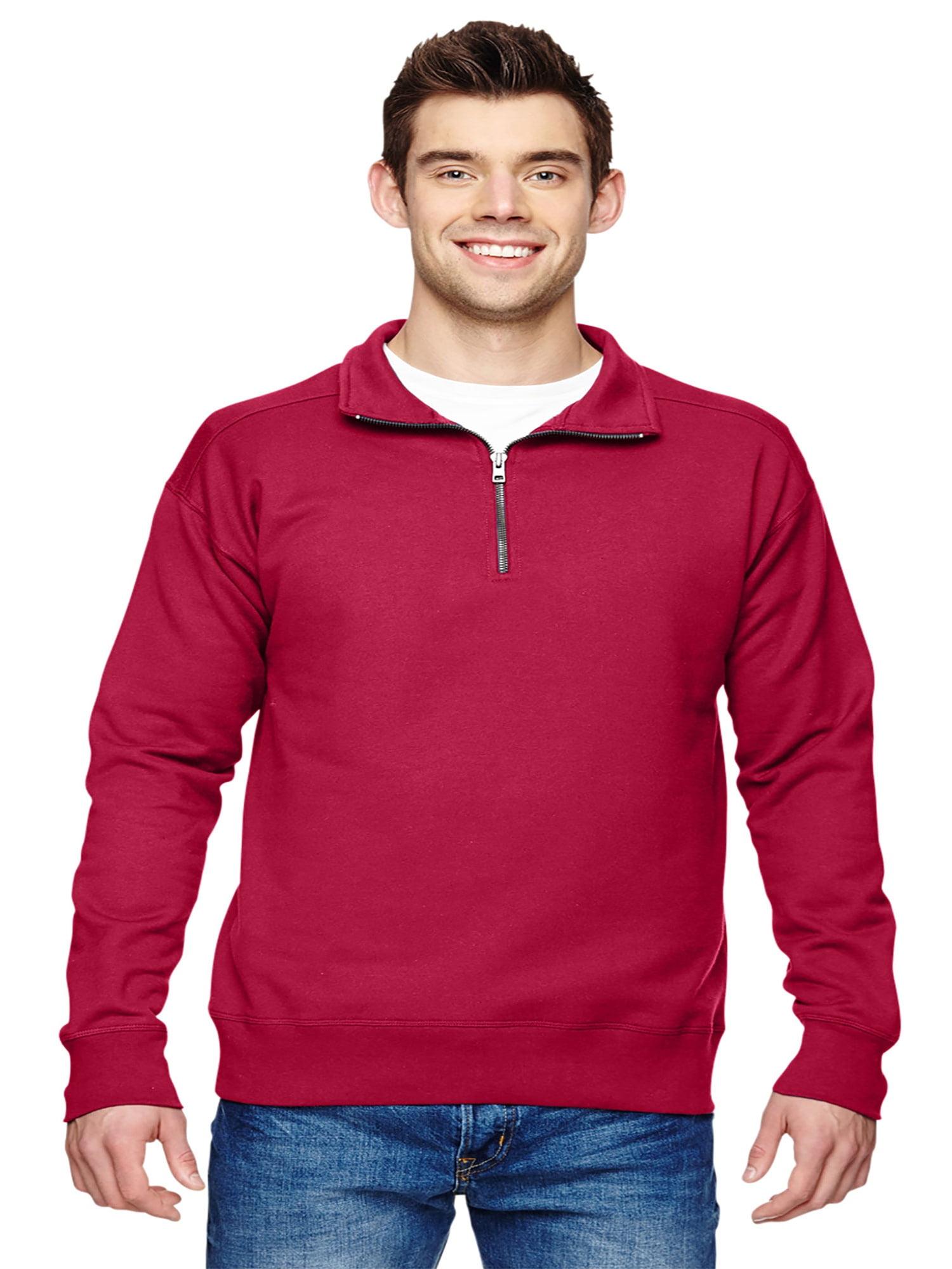 hanes nano quarter zip sweatshirt