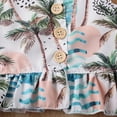 thumbnail image 2 of Honganda Infant Girls Clothing Set, Button Down Variegated Top + Shorts, 2 of 9