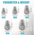 thumbnail image 2 of czcpp-No Roll Sinker Fishing Weights Saltwater Surf Flat Inline Sinkers Weights No Snag Slip Sinkers Fishing Weights Gear Tackle for Catfish Rig Saltwater Freshwater, 2 of 4