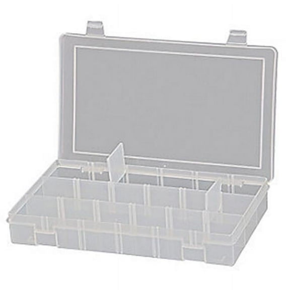 Durham SPADJCLEAR 2 in. Adjustable Compartment Small Plastic Box  Clear