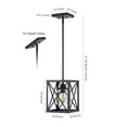 thumbnail image 3 of JONATHAN Y Amara 8" 1-Light Industrial Farmhouse Iron/Glass LED Pendant, Oil Rubbed Bronze, 3 of 9