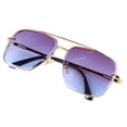 thumbnail image 4 of Gafas de sol modernas con montura de metal, ergonómicas, antideslizantes, ajustables, con protección UV para hombres y mujeres, 4 of 15