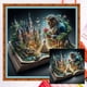 thumbnail image 1 of Kit Punto Cruz Libro Contado Hilo Algodón Ecológico Bordado 11CT 50x50cm, 1 of 9