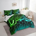 thumbnail image 3 of Castle Fairy Ombre Video Game Twin Bedding Sets,Honeycomb Gamepads Bedding Comforter Set, 3 of 8