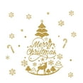 thumbnail image 1 of Winter Christmas Day Gold Glittering Wall Sticker Window Glass Door Removable Sticker Home DIY Decoration, 1 of 7