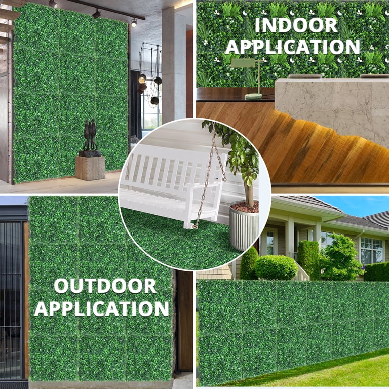 Artificial Grass Wall,Grass Wall Panels 4 Layers Greenery Wall 1.2