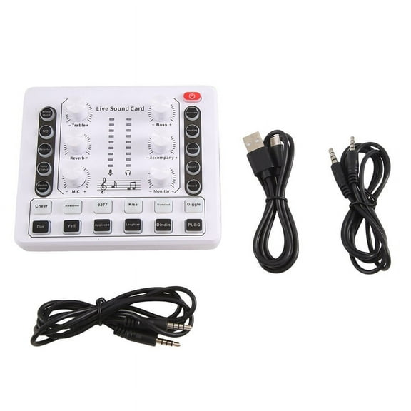 M8 Audio Interface Podcast Equipment Caster - - Portable Podcast Production Studio with Premium Mic Preamp