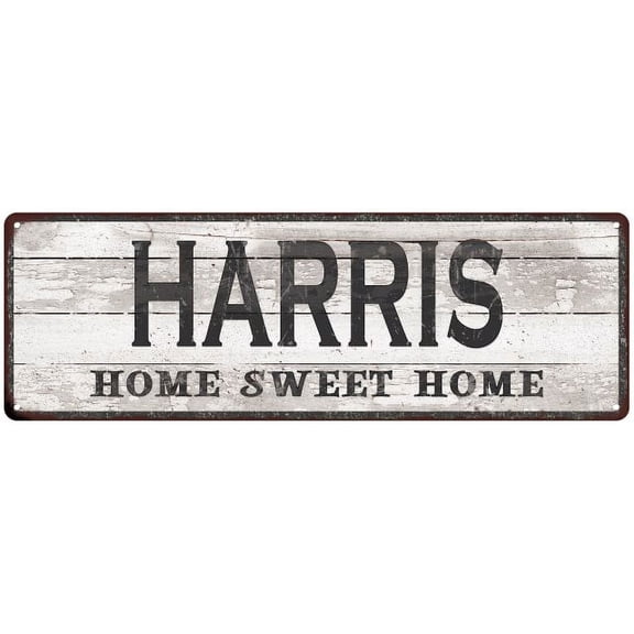 HARRIS Home Sweet Home Country Look 6x18 Metal Sign 106180045369