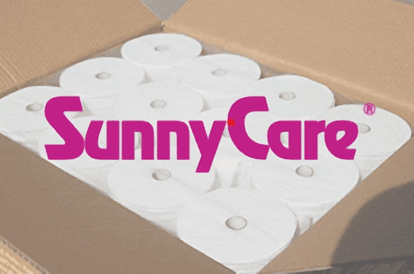 SunnyCare #5675 Two-ply White Coreless Bathroom Tissue 3.85in W x 4.05in L ; 36 Rolls/case