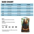 thumbnail image 6 of Pofeuu Maple Meditating Bear Print Men's Muscle T-Shirt, Sleeveless, Muscle Tank, Classic Muscle Tee Top For Men Casual Sleeveless Muscle T-Shirt Trendy Clothes-X-Large, 6 of 7