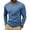 Blue, variant on Crew Neck Stitched-Outline Slim-Fit Long-Sleeve Tee, Stretch Smooth-Fabric Base Layer for Downtown Work Errands Black S