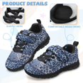 thumbnail image 3 of CHAQLIN Blue Leopard Cheetah Print Shoes for Boys Girls Breathable Anti-Slip Sneakers Mesh Walking Lightweight Athletic Running Shoes with Hook and Loop, 3 of 7