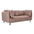 thumbnail image 4 of Velvet Sofa 79 Inch Coastal Style Modern Sofa with Metal Legs, 4 of 8