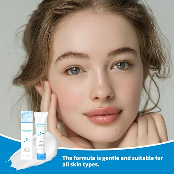 Face Moisturizer, Hyaluronic Acid Hydrating Cream, Lightweight Pore Blurring Face Primer, Rich Moisturizer for Sensitive Skin, Long-lasting Hydration, 1.35 fl. oz