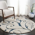 thumbnail image 1 of SAFAVIEH Florida Douglas Floral Vines Shag Area Rug, 1 of 6