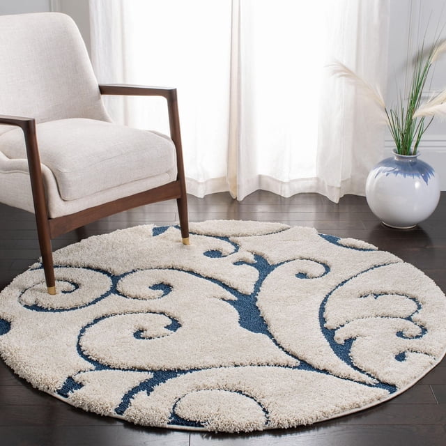 SAFAVIEH Florida Douglas Floral Vines Shag Area Rug