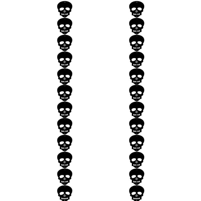 2 decoración colgante de Halloween con calavera de murciélago, accesorios de fiesta de terror para habitación, jardín, terror